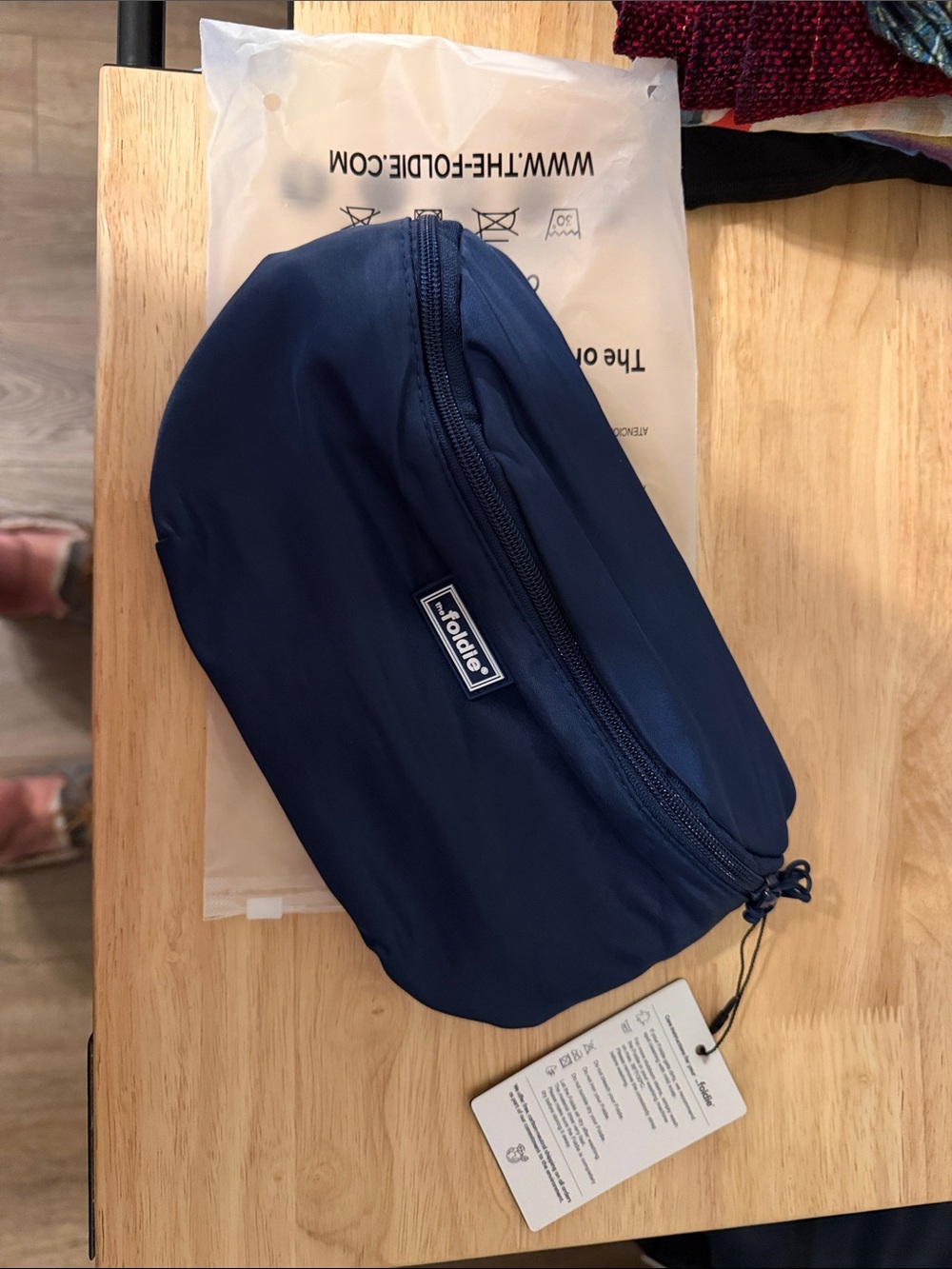 Foldie Navy Crossbody Pouch - Compact Everyday Organizer